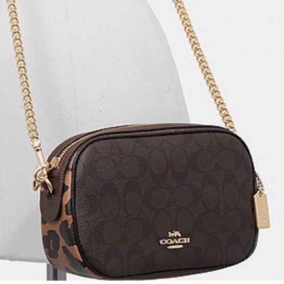 Coach Leopard F35083 Isla Chain Crossbody Signature - Picture 4 of 16